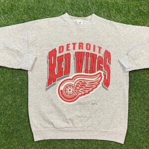 Vintage 90s Detroit Red Wings Crewneck Sweatshirt, Detroit Red Wings NHL Shirt
